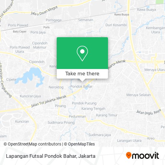 Lapangan Futsal Pondok Bahar map