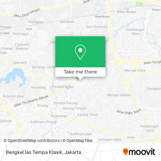 Bengkel las Tempa Klasik map