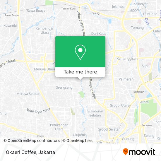 Okaeri Coffee map