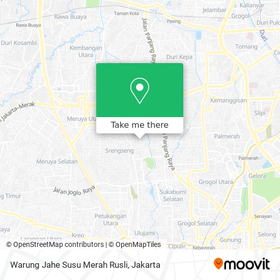 Warung Jahe Susu Merah Rusli map