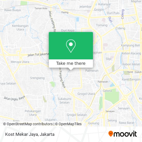 Kost Mekar Jaya map