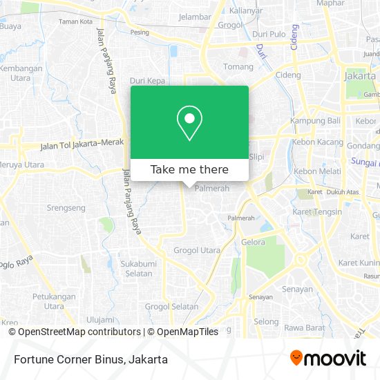 Fortune Corner Binus map