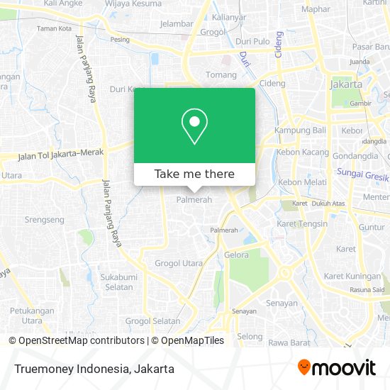 Truemoney Indonesia map