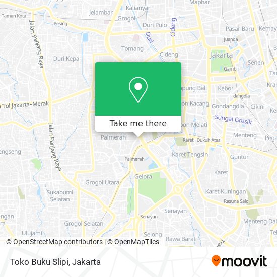 Toko Buku Slipi map