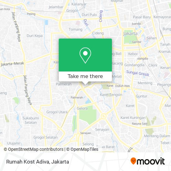 Rumah Kost Adiva map