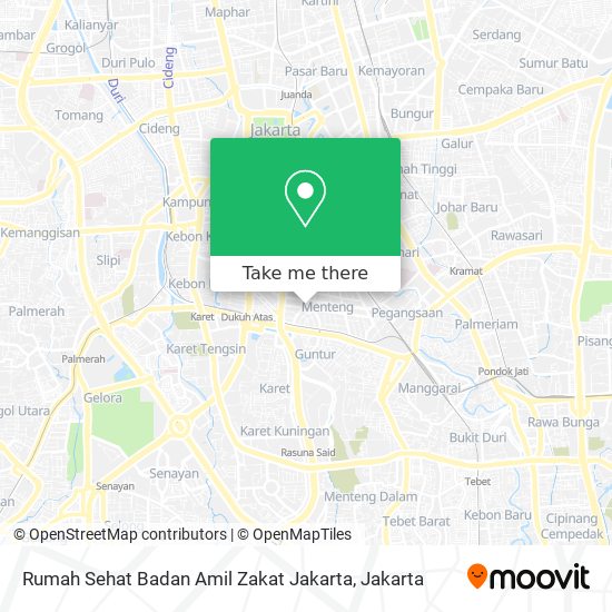 Rumah Sehat Badan Amil Zakat Jakarta map