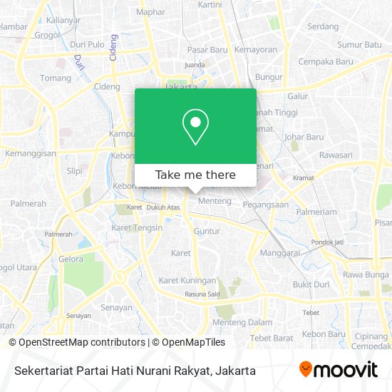 Sekertariat Partai Hati Nurani Rakyat map