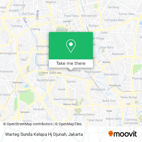 Warteg Sunda Kelapa Hj Djunah map