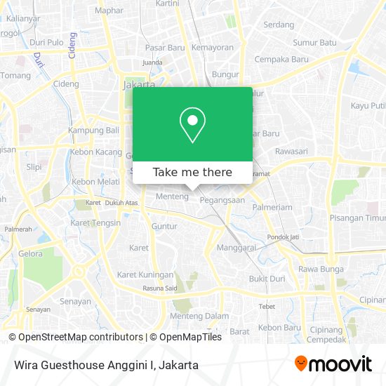 Wira Guesthouse Anggini I map
