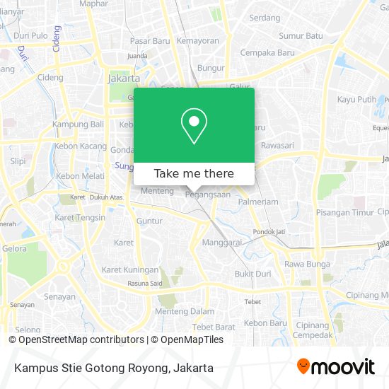 Kampus Stie Gotong Royong map