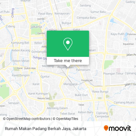 Rumah Makan Padang Berkah Jaya map