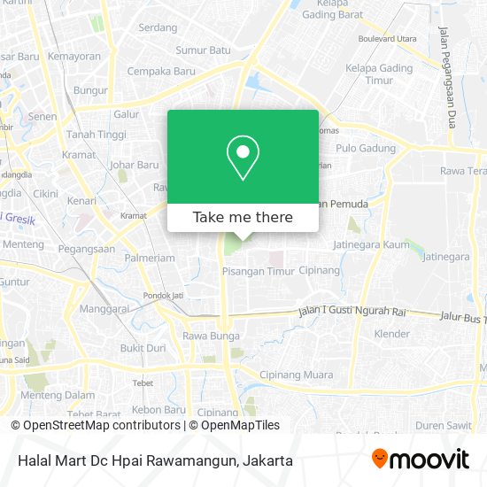 Halal Mart Dc Hpai Rawamangun map