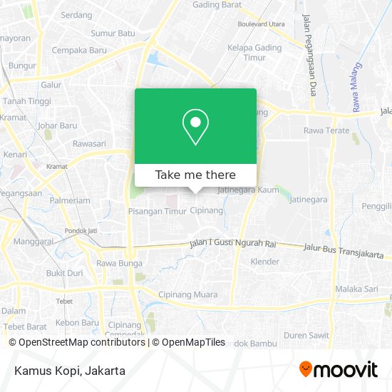 Kamus Kopi map