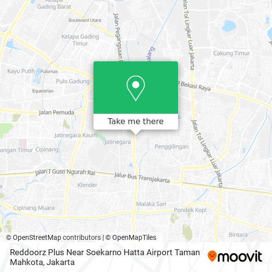 Reddoorz Plus Near Soekarno Hatta Airport Taman Mahkota map