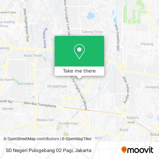 SD Negeri Pulogebang 02 Pagi map