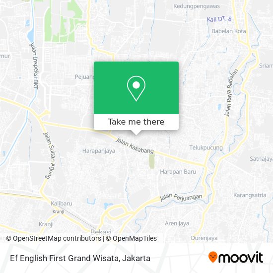 Ef English First Grand Wisata map