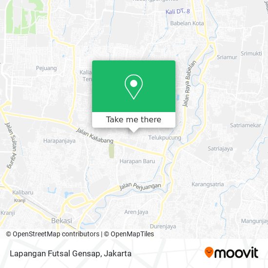 Lapangan Futsal Gensap map