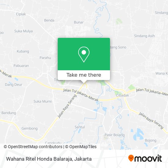 Wahana Ritel Honda Balaraja map