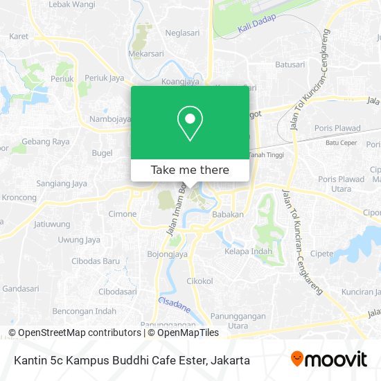 Kantin 5c Kampus Buddhi Cafe Ester map