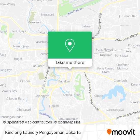 Kinclong Laundry Pengayoman map