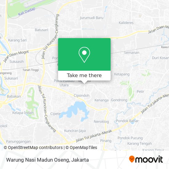 Warung Nasi Madun Oseng map