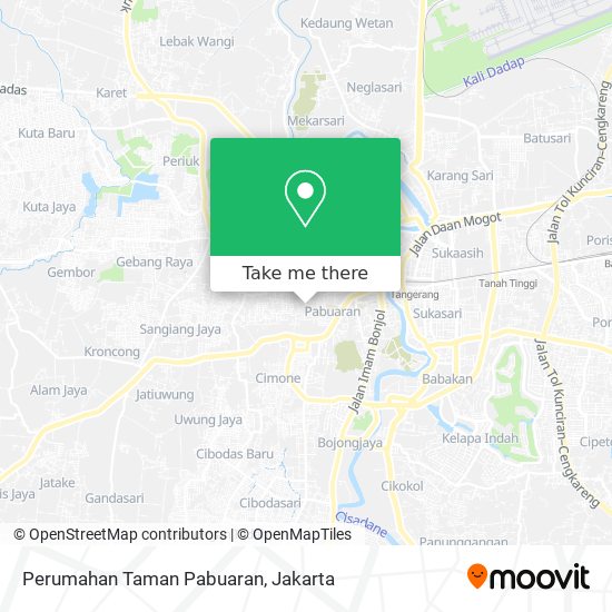 Perumahan Taman Pabuaran map