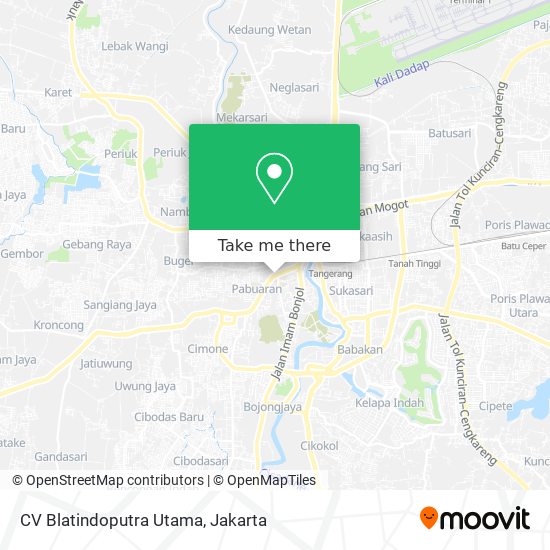 CV Blatindoputra Utama map