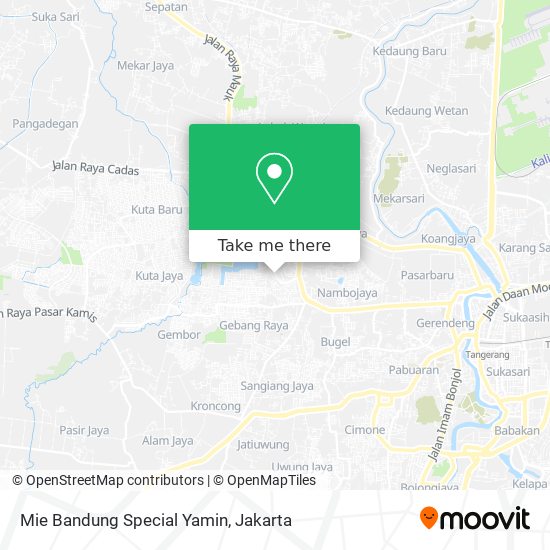Mie Bandung Special Yamin map