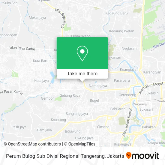 Perum Bulog Sub Divisi Regional Tangerang map