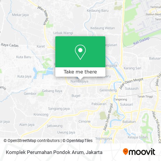Komplek Perumahan Pondok Arum map