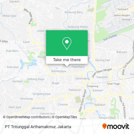 PT Tritunggal Arthamakmur map