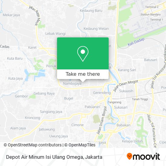 Depot Air Minum Isi Ulang Omega map