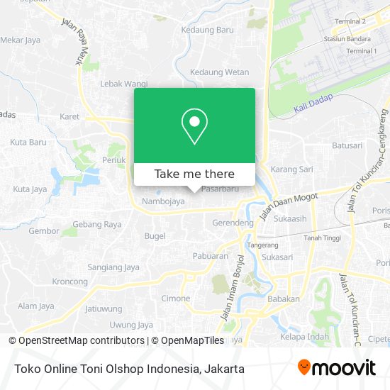 Toko Online Toni Olshop Indonesia map