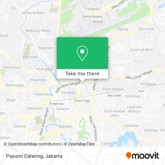 Payumi Catering map