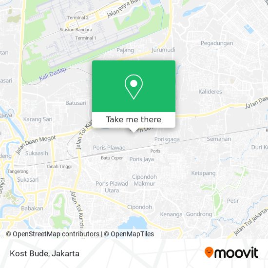 Kost Bude map