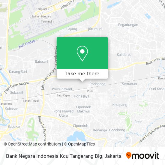 Bank Negara Indonesia Kcu Tangerang Blg map