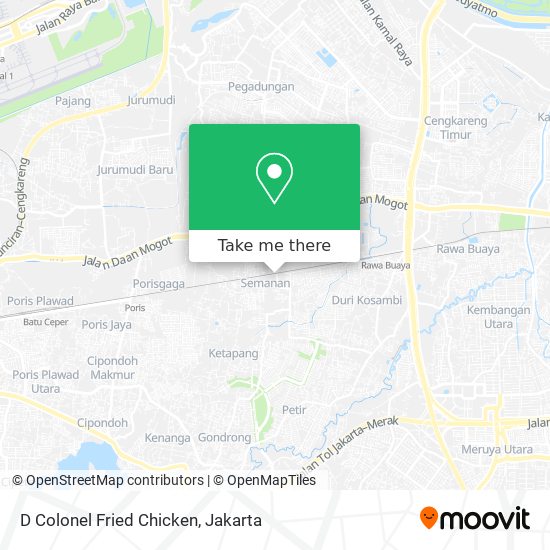 D Colonel Fried Chicken map