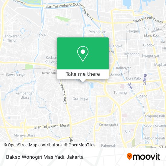 Bakso Wonogiri Mas Yadi map