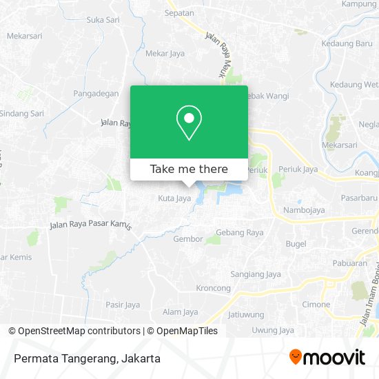 Permata Tangerang map