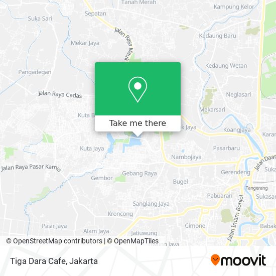 Tiga Dara Cafe map