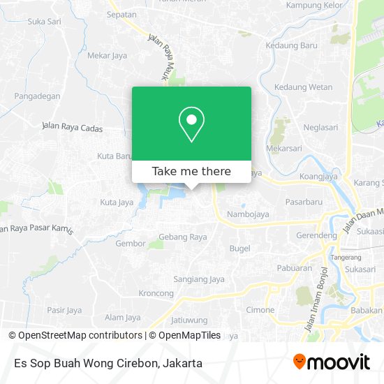 Es Sop Buah Wong Cirebon map