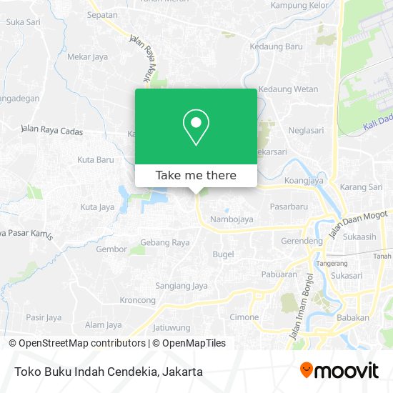 Toko Buku Indah Cendekia map