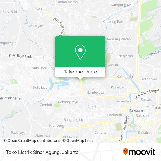 Toko Listrik Sinar Agung map