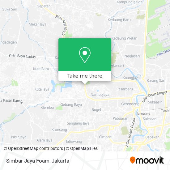 Simbar Jaya Foam map