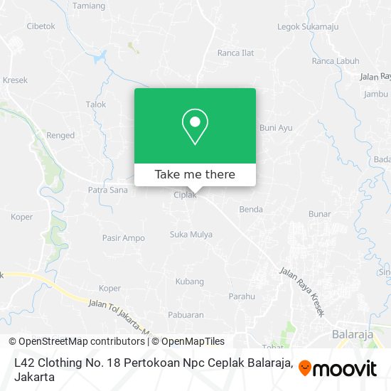 L42 Clothing No. 18 Pertokoan Npc Ceplak Balaraja map