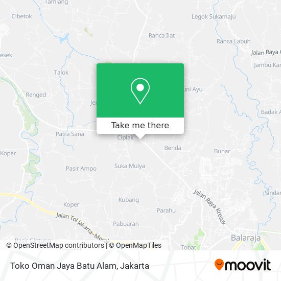 Toko Oman Jaya Batu Alam map