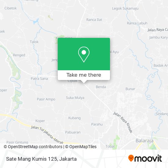 Sate Mang Kumis 125 map