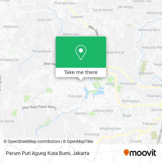 Perum Puri Agung Kuta Bumi map