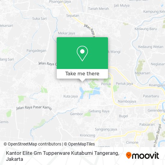 Kantor Elite Gm Tupperware Kutabumi Tangerang map