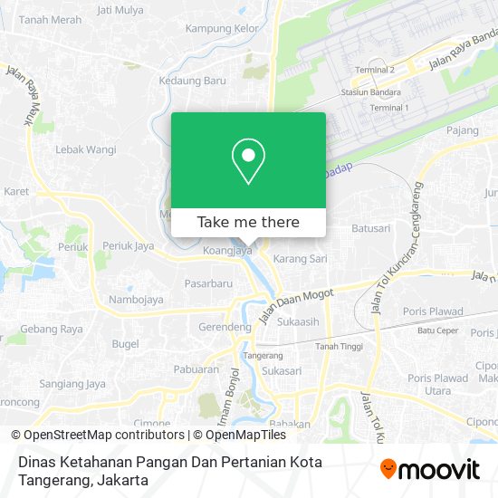 Dinas Ketahanan Pangan Dan Pertanian Kota Tangerang map